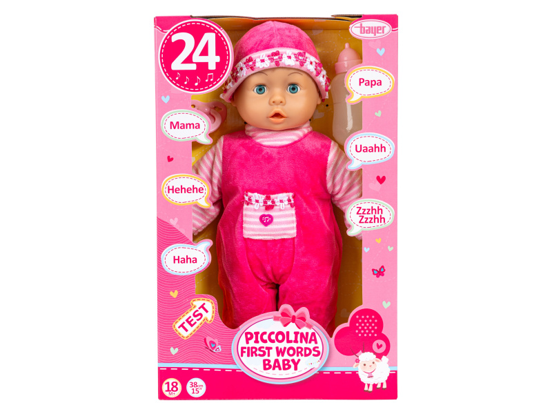 Bayer Design Panenka Piccolina First Words Baby (květiny)