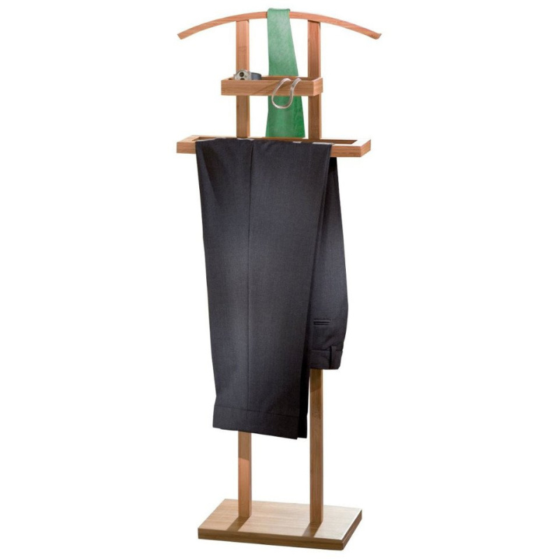 Závěs na oblek, oděv, bambus, 45x24x111 cm, ZELLER 13570 hnědý