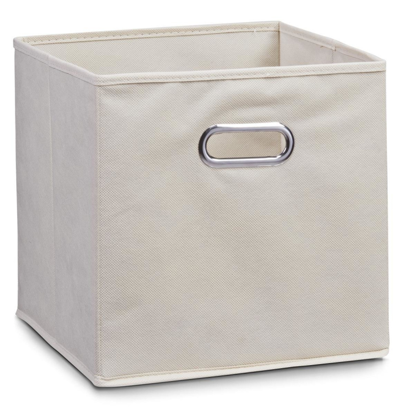 Úložný box pro skladování, béžová barva, 32 x 32 x 32 cm, ZELLER 14111 béžová