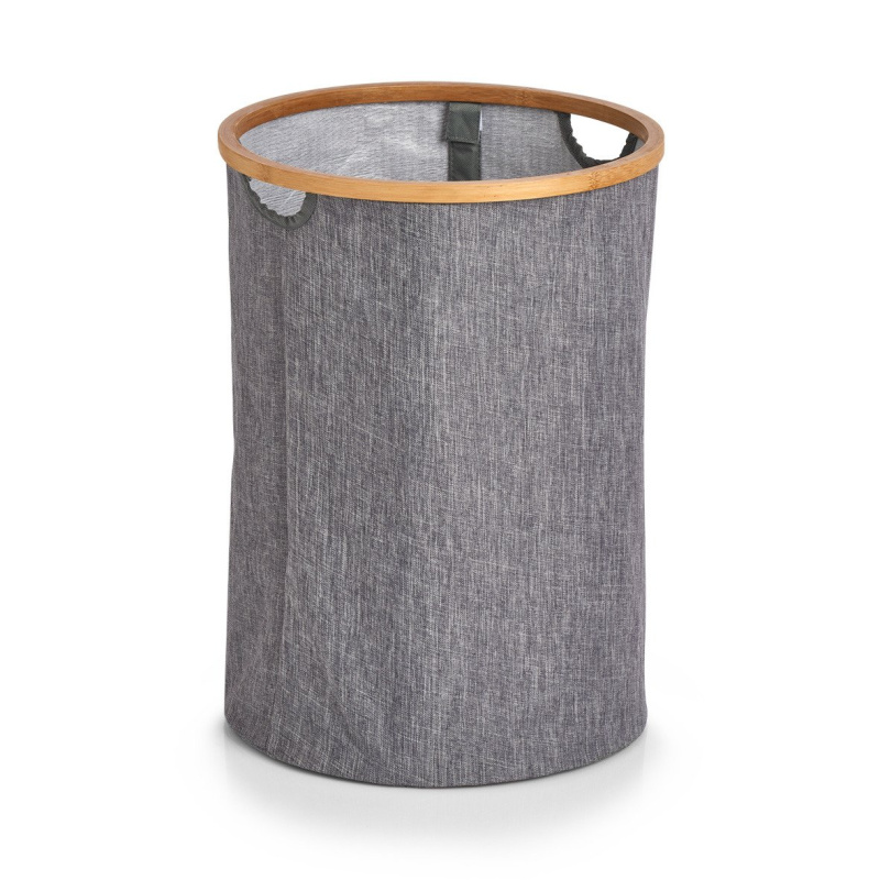 Koš na prádlo do koupelny, 50 L, šedá barva, ZELLER šedá