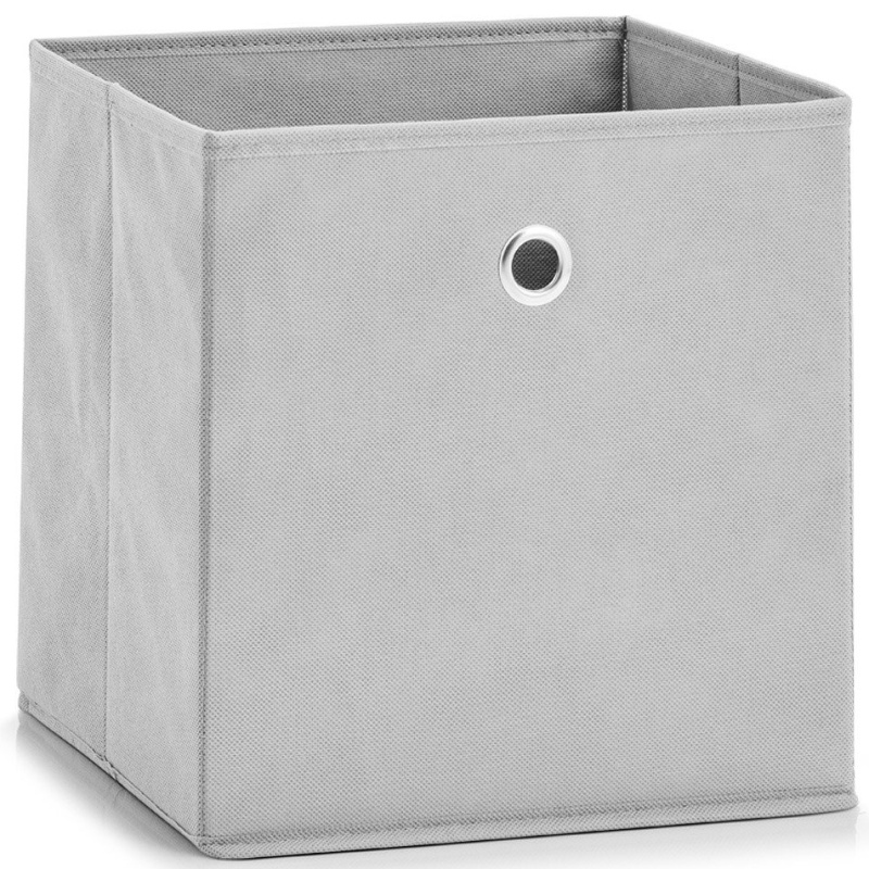 Zeller Textilní úložný box, šedý, 28 x 28 cm 14422 šedá