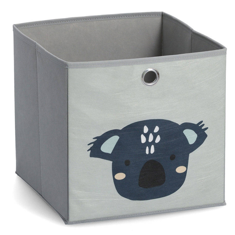 Úložný box na hračky KOALA, textilní, 28 x 28 x 28 cm, ZELLER šedá
