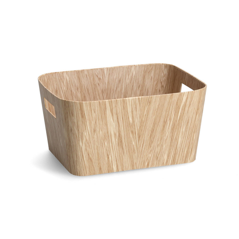 Zeller Trvanlivá úložná krabice WOOD, 30,5 x 23 x 15 cm hnědá