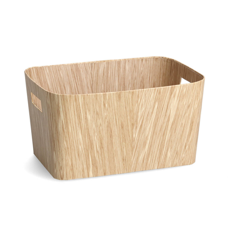 Zeller Trvanlivá úložná krabice WOOD, 34 x 24,5 x 18 cm hnědá