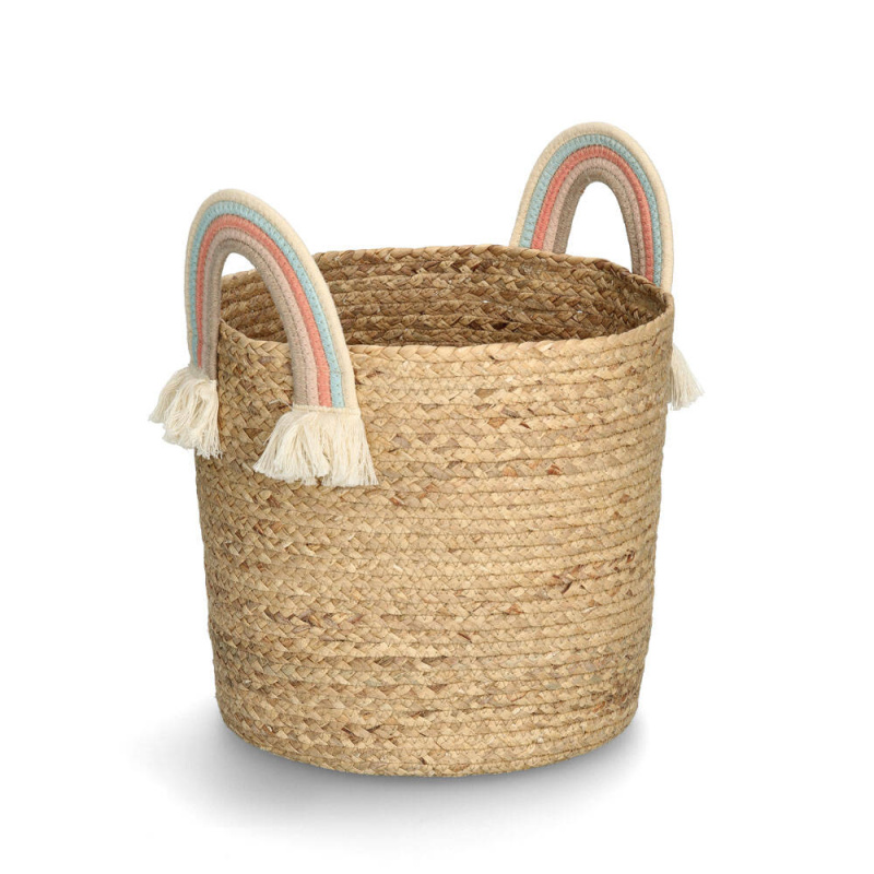Zeller Úložný pletený košík z mořské trávy, ⌀ 30 cm hnědá