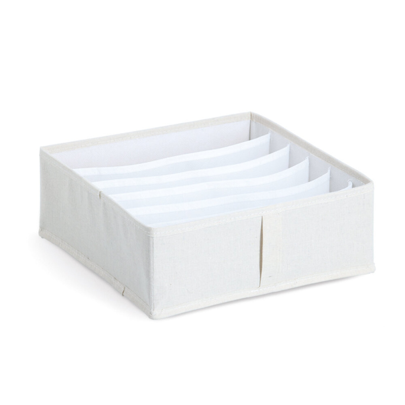 Zeller Organizér na spodní prádlo NOMAD se 6 přihrádkami, 30 × 30 × 11 cm béžová
