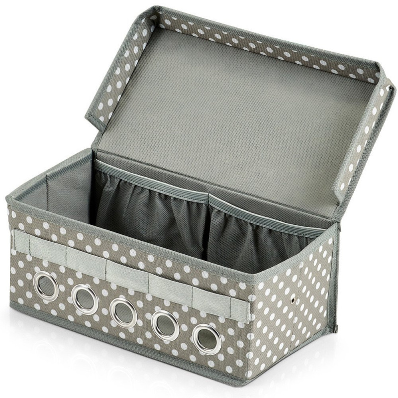 Zeller Úložný box pro dárkové příslušenství v šedé barvě, 29x12 cm 14664 šedá