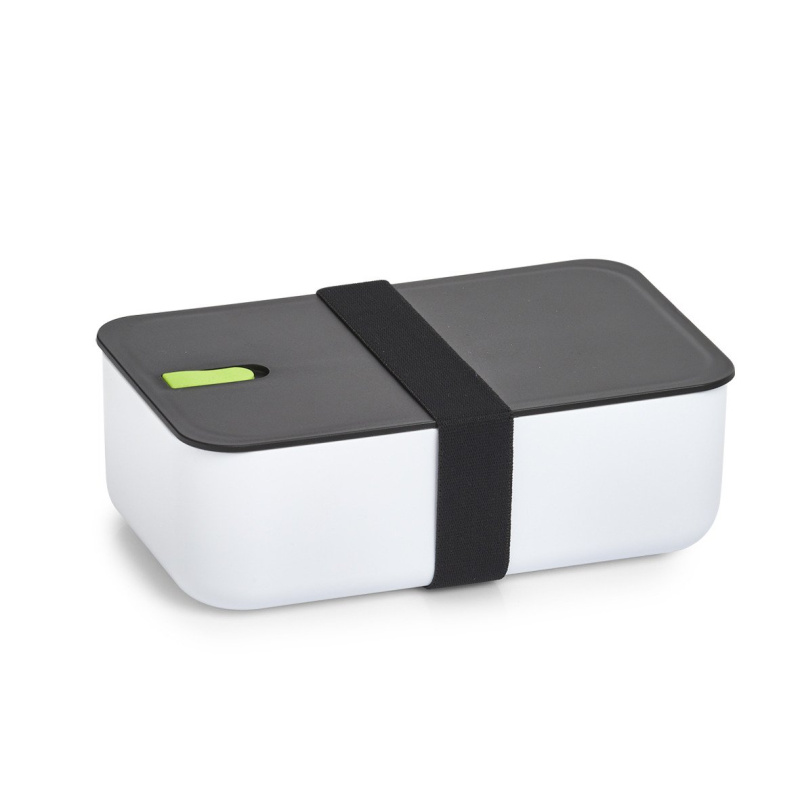Landbox s přihrádkou, 19 x 12 x 6,5 cm, bílá+zelená vložka, ZELLER bílá