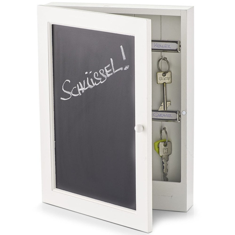 Zeller Skříňka na klíče, tabule pro popisování BLACKBOARD, 22x5x30 cm, ZEELER 15124 bílá