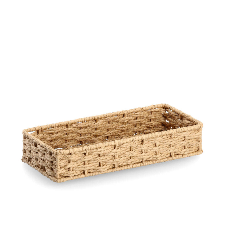 Zeller Organizér na psací stůl z papírové pleteniny, 24 x 11 x 4,5 cm hnědá