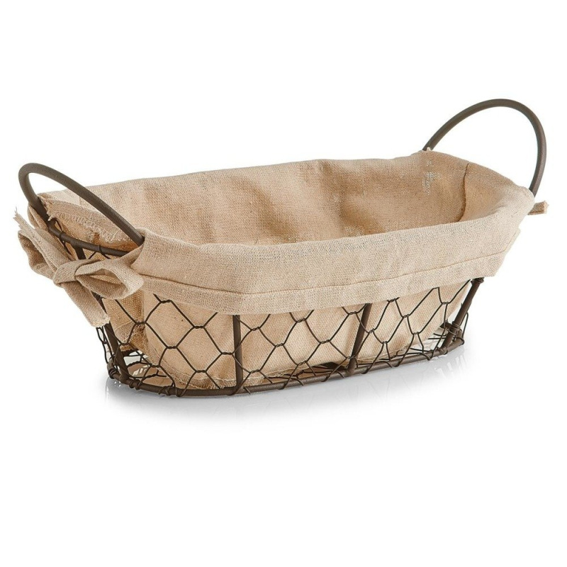 Košík na chléb, pečivo, ovoce COUNTRY STYLE, 26x17x9 cm, ZELLER 18090 béžová