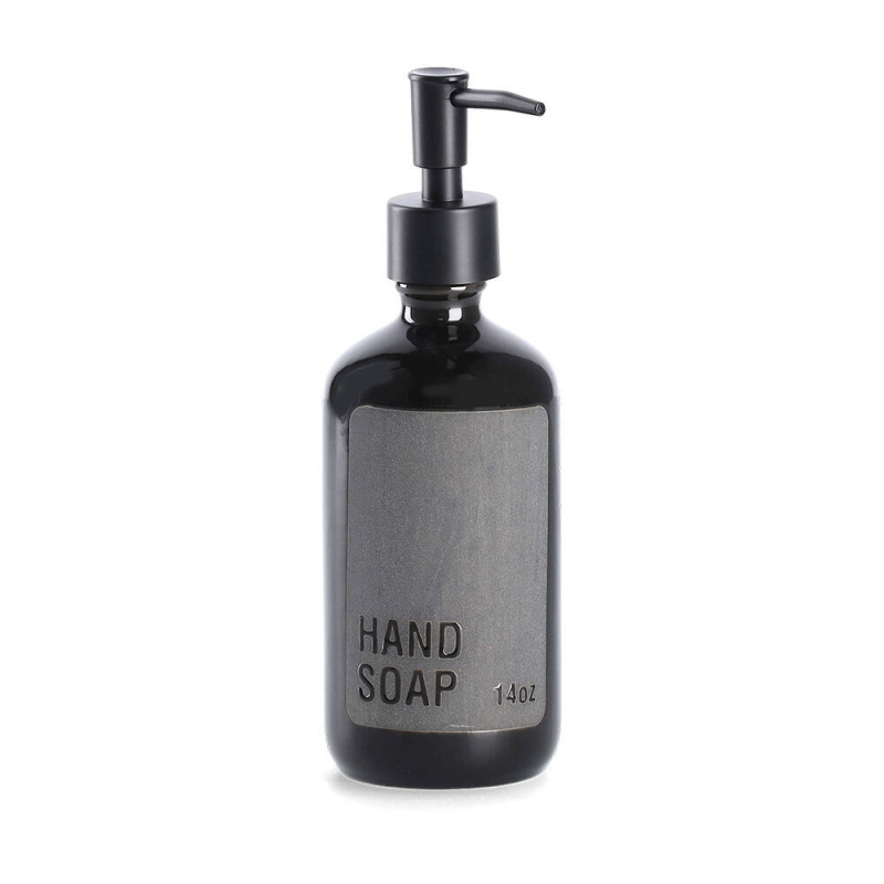Zeller Keramický dávkovač mýdla, HANDSOAP, O7 x 20,8 cm černá