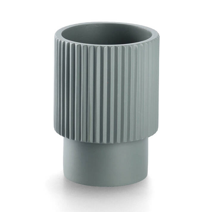 Zeller Proužkovaný kelímek z polyresinu STRIPES, Ø 8 cm zelená