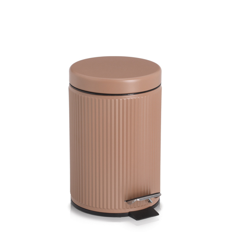 Zeller Kovový koupelnový koš BRASS TONE, 3 l, hnědý hnědý