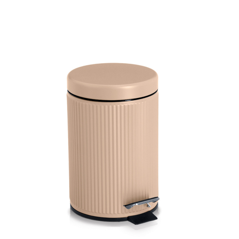 Zeller Kovový koupelnový koš BRASS TONE, 3 l, béžový béžová