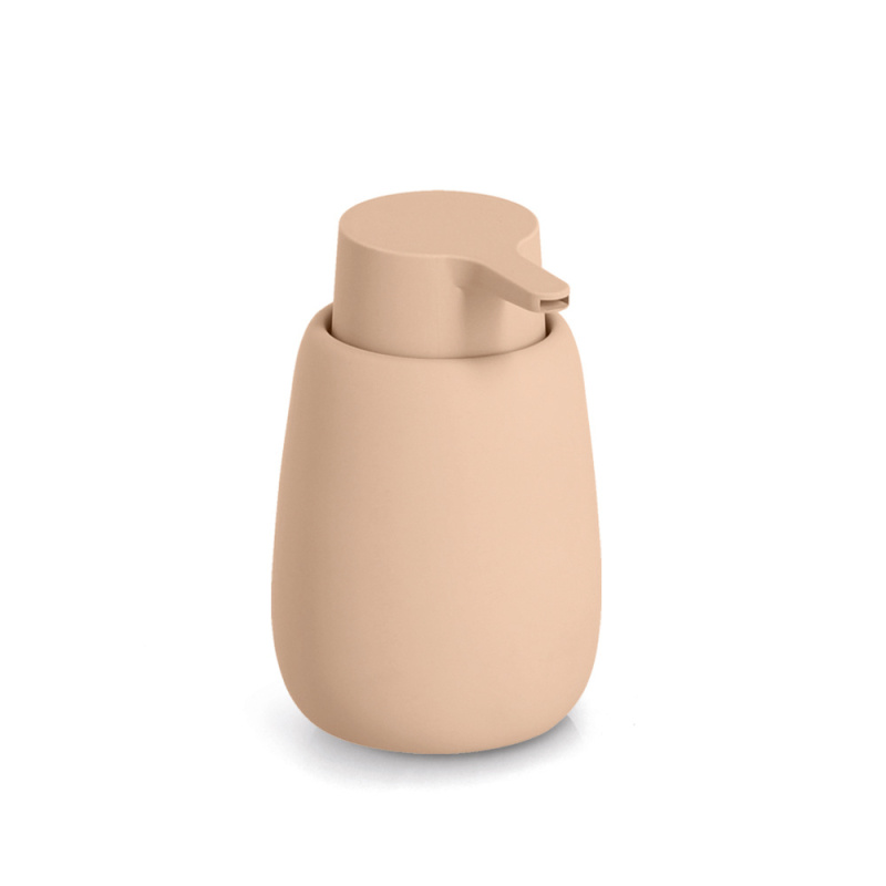 Zeller Keramický dávkovač na mýdlo BRASS TONE, 360 ml, béžová béžová