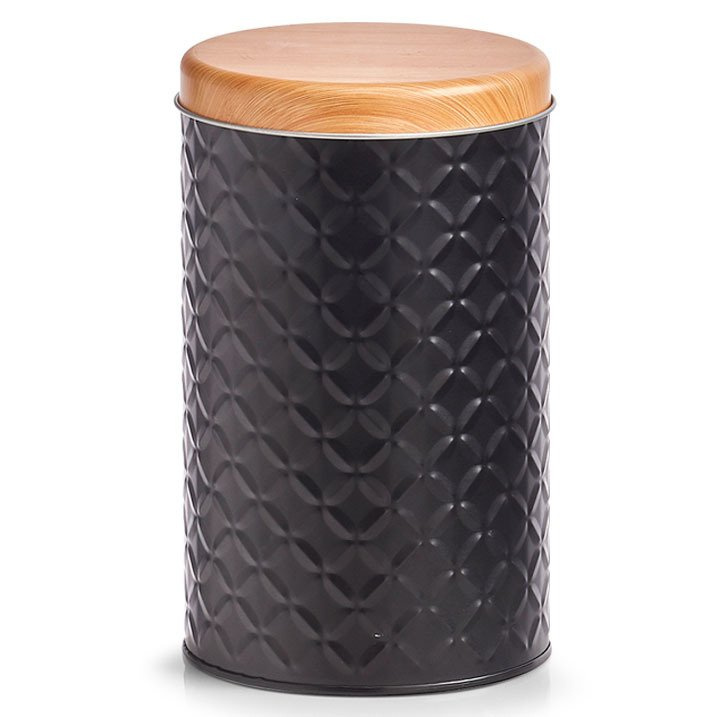 Zeller Dóza na sypké potraviny SCANDI, černá, 18,5 x 11 cm černá