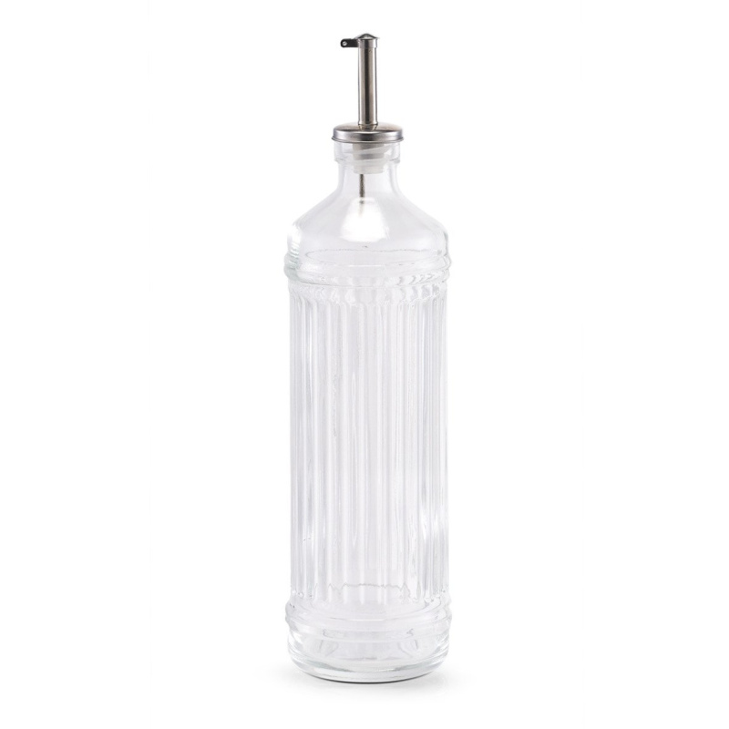 Skleněná láhev na olivový olej nebo ocet, 730 ml , ZELLER transparentní