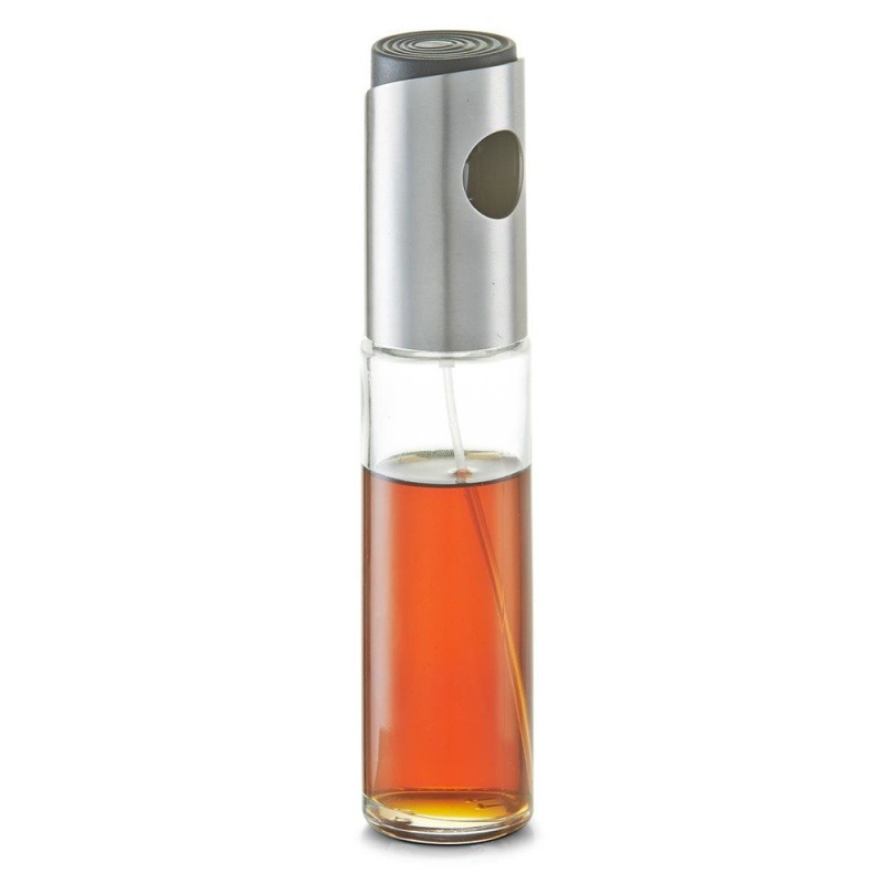 Zeller Skleněný dávkovač octa/olivového oleje 100 ml 19956 stříbrná