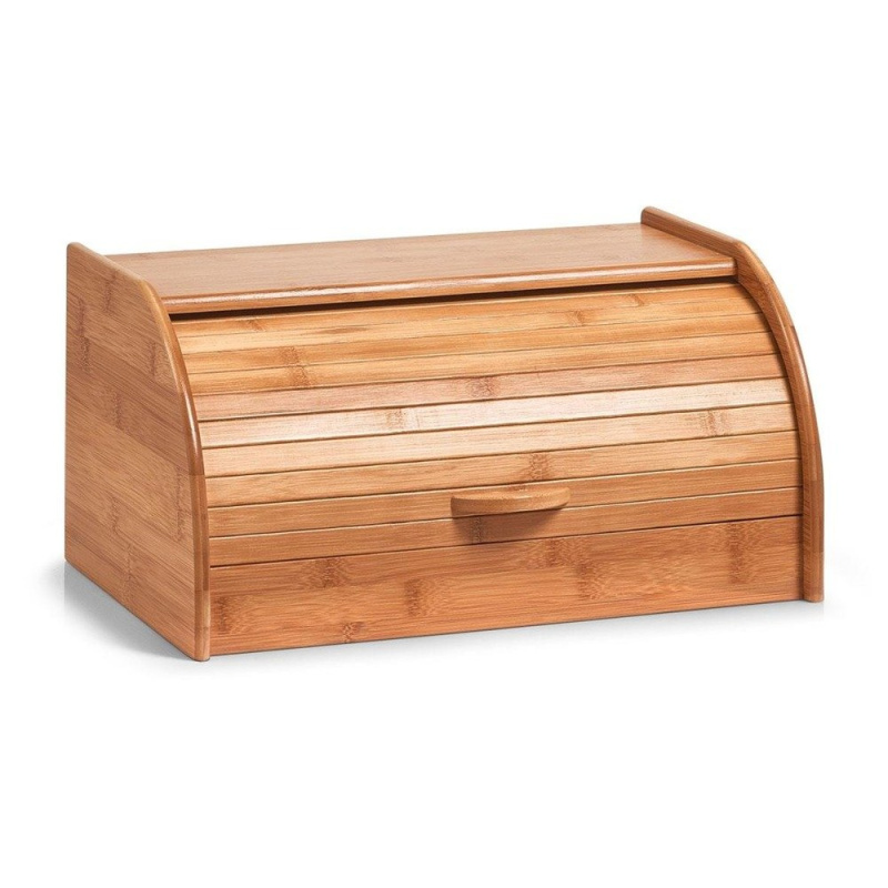 Bambusový chlebník, box na chleba, 40x26x20cm, ZELLER 25347 hnědý