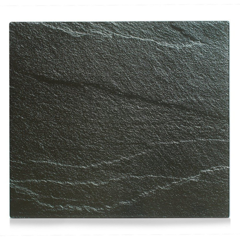 Ochranný skleněný panel ANTHRACITE SLATE na sporáky – velký, ZELLER 26289 antracitová