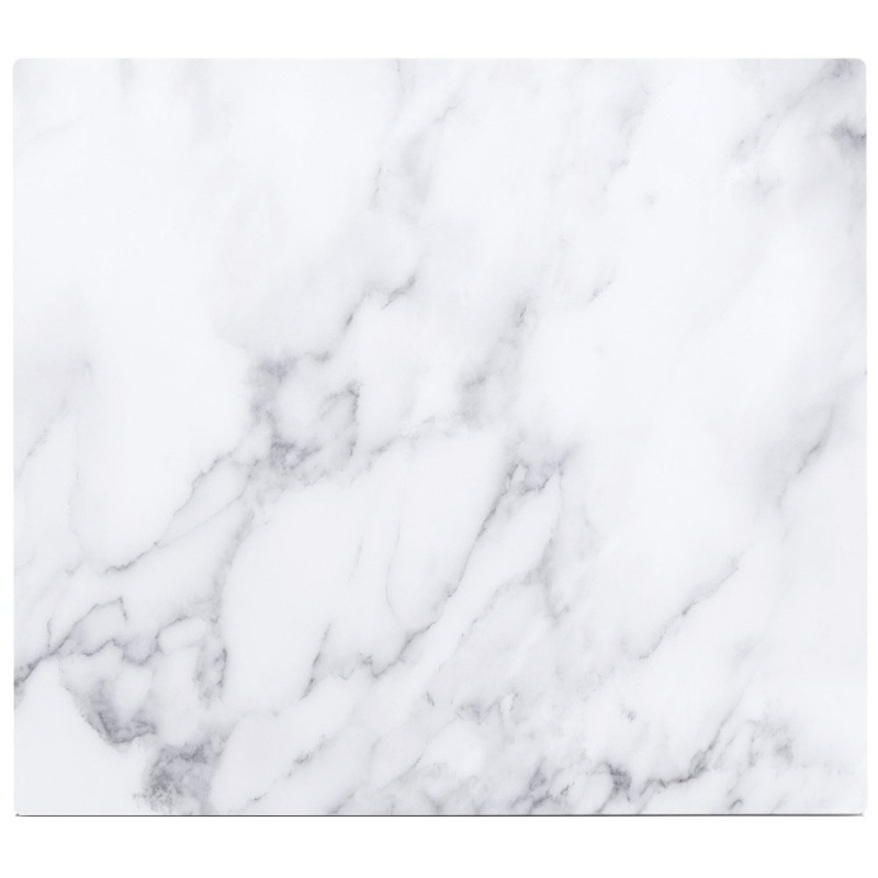 Ochranný skleněný panel MARBLE na sporáky - velký, ZELLER, bílý 26313 bílá