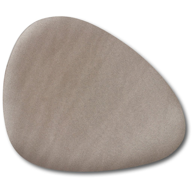Podložka na stůl ze syntetické kůže, 34 x 42 cm, metallic taupe, ZELLER hnědá