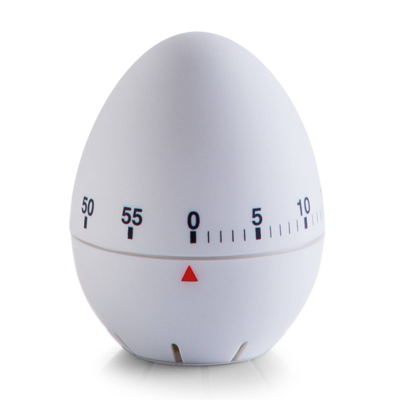 Zeller Kuchyňská minutka ve tvaru vejce, Ø 6 cm, bílá bílá