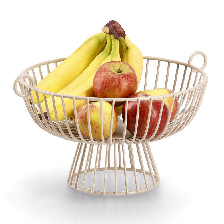 Zeller Kovový stojan na ovove, Ø 30,5 cm béžová