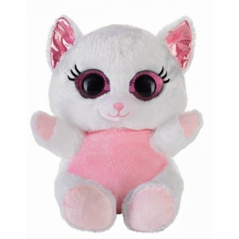 Blickfanger kočka bílá plyš 24cm