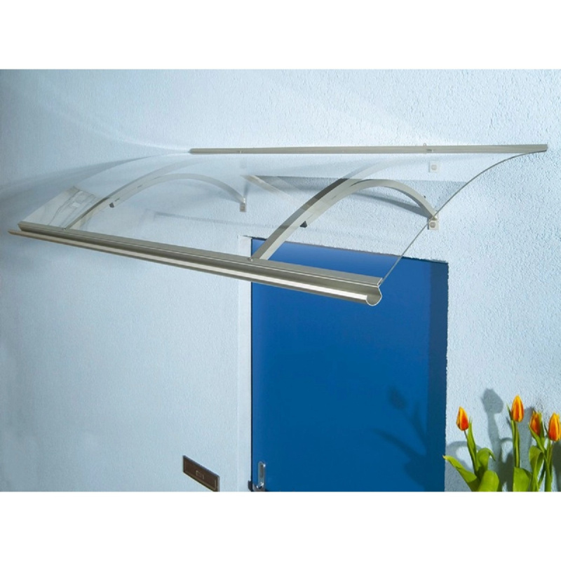 Gutta Stříška vchodová Swing stříbrná 160 cm x 87 cm