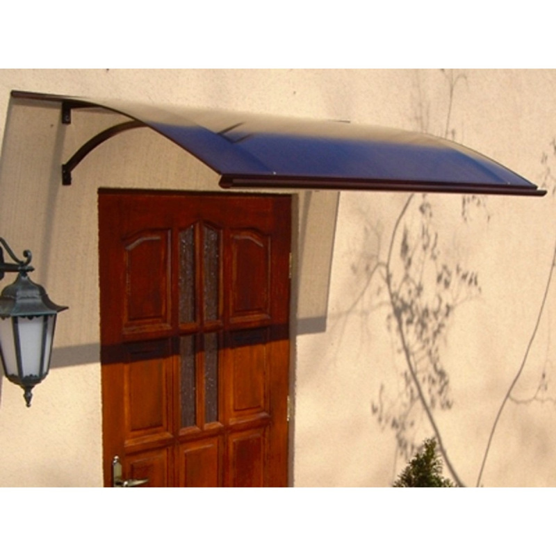 Gutta Stříška vchodová Swing PC hnědá 160 cm x 87 cm