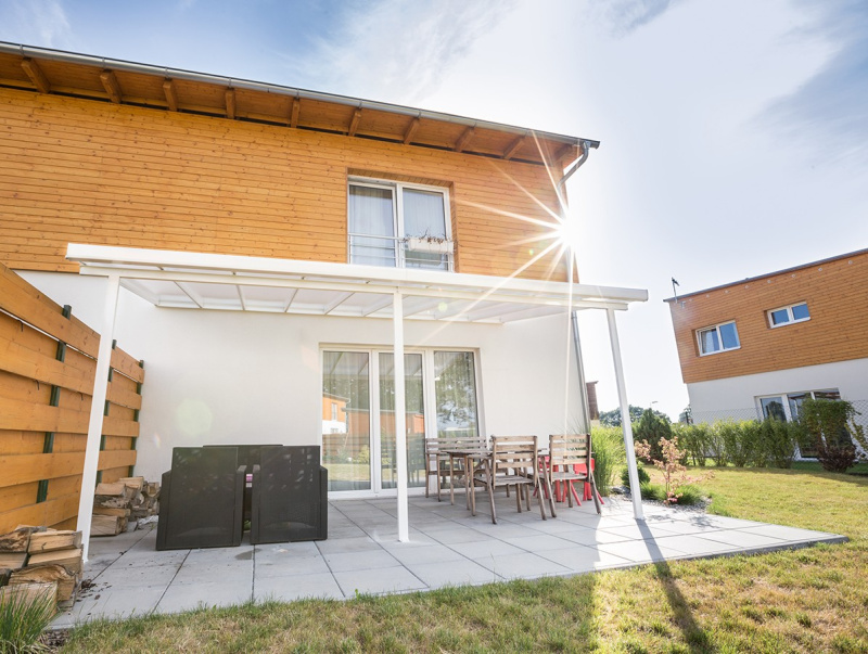Hliníková pergola Terrassendach original 3,06 x 4,06 m - bílá GU4293112