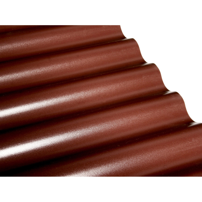 Salux Profilová vlnitá deska Sinus 76/18 hnědá, 120 x 80 cm
