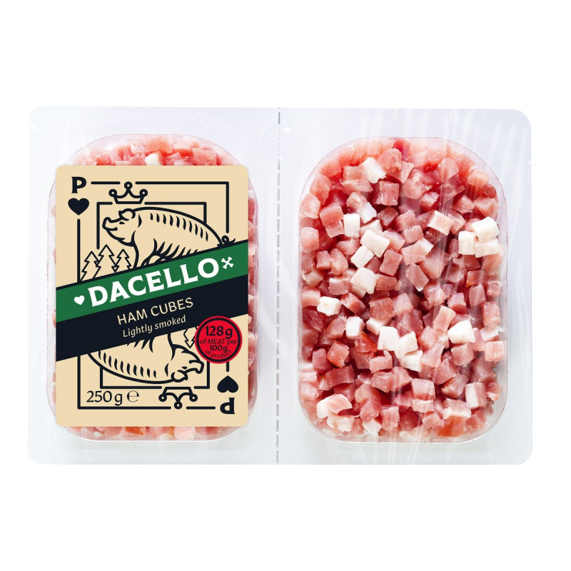 Dacello Šunkové kostky 2×125 g