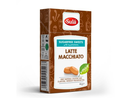 Sulá Bonbóny bez cukru Latte Macchiato 44g