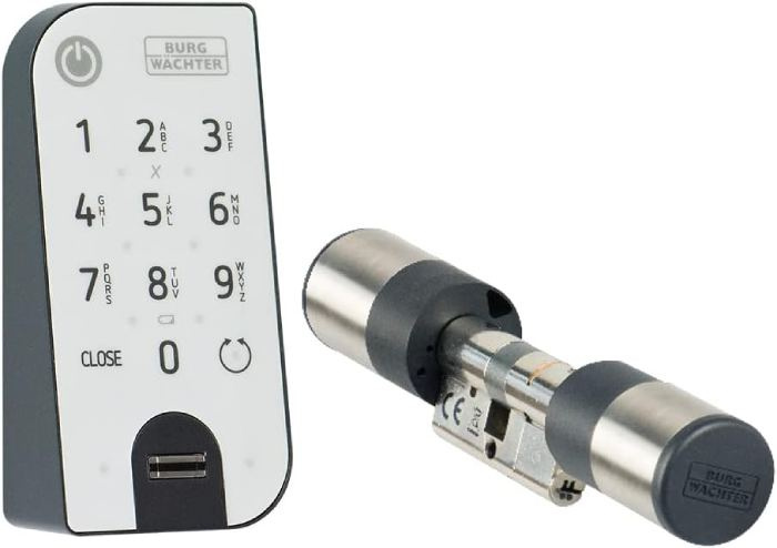 Burg Wächter Elektronický dveřní zámek Burg-Wächter 7602 / čtečka otisků prstů / IP43 / Bluetooth Varianta: ivi3