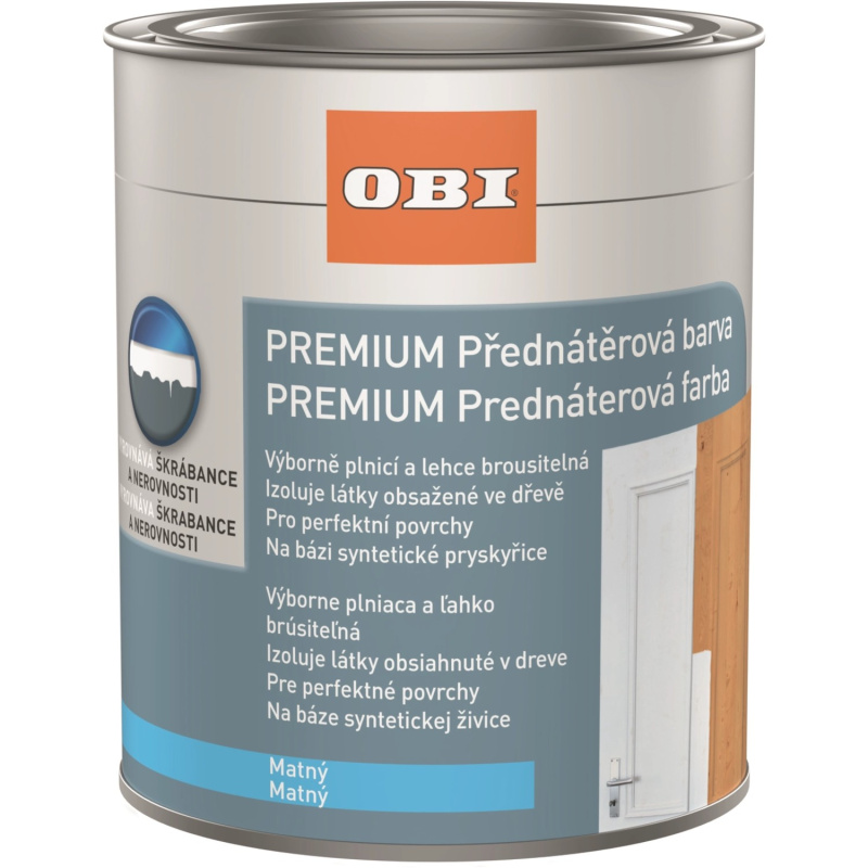 OBI PREMIUM Přednátěrová barva bílá 375 ml