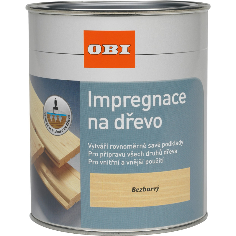 OBI Impregnace na dřevo bezbarvá 750 ml