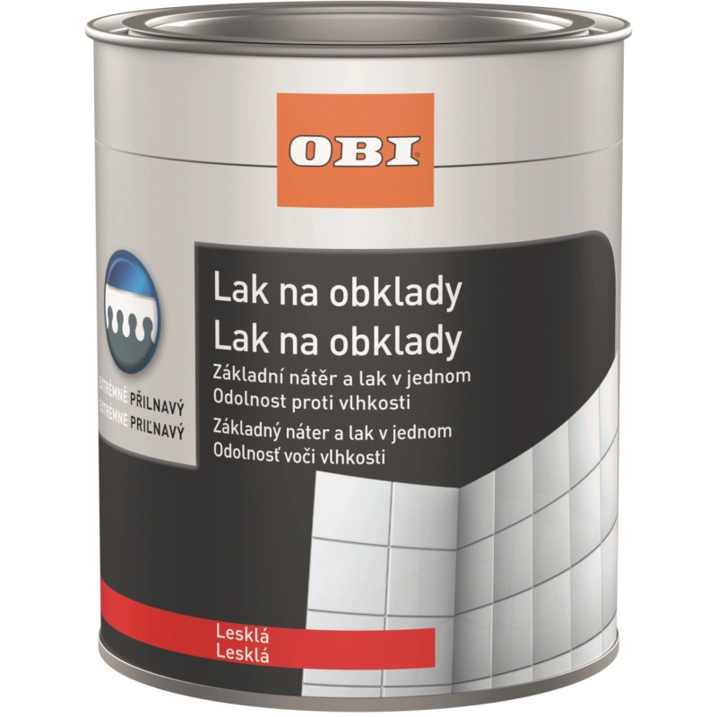 OBI Lak na obklady lesklý bílý 750 ml