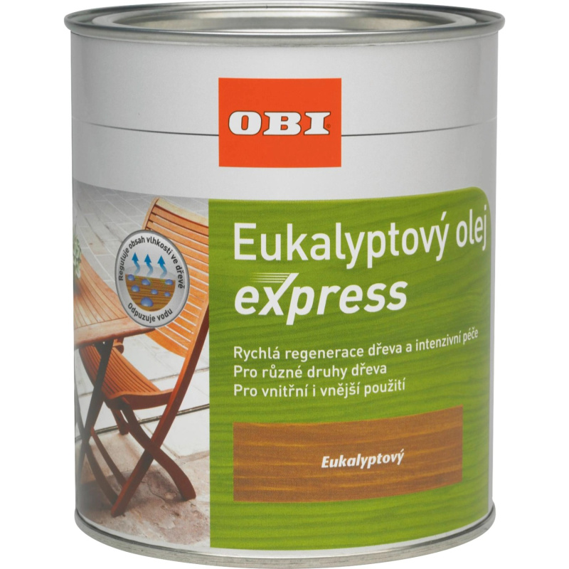 OBI Olej na dřevo Express eukalyptový 750 ml