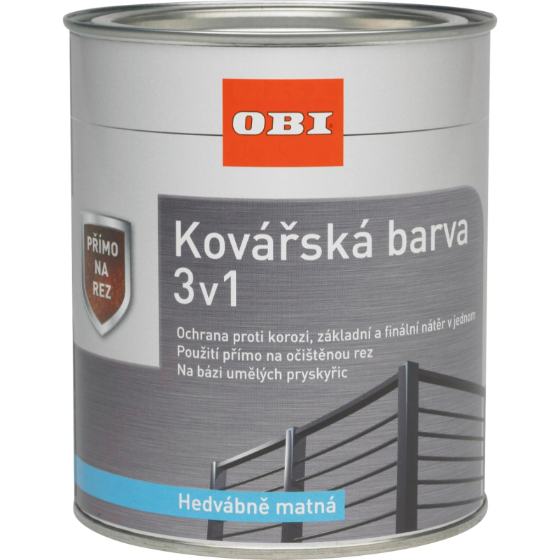 OBI Kovářská barva 3v1 hedvábně matná bílá 375 ml