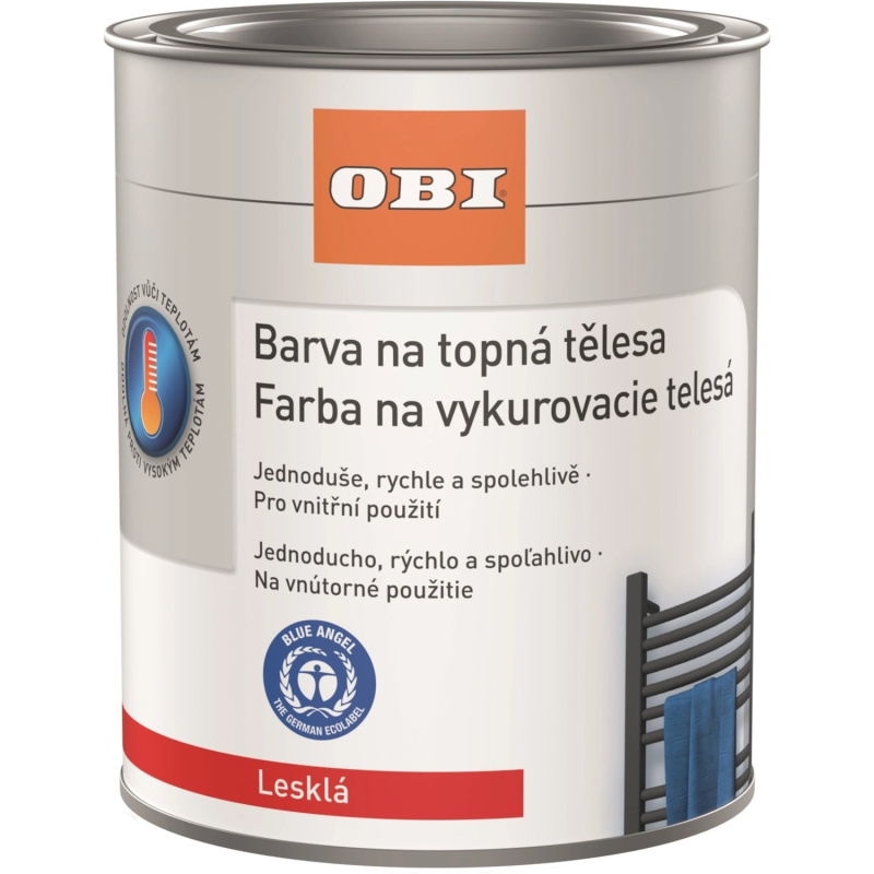 OBI Barva na topná tělesa lesklá antracitová 750 ml