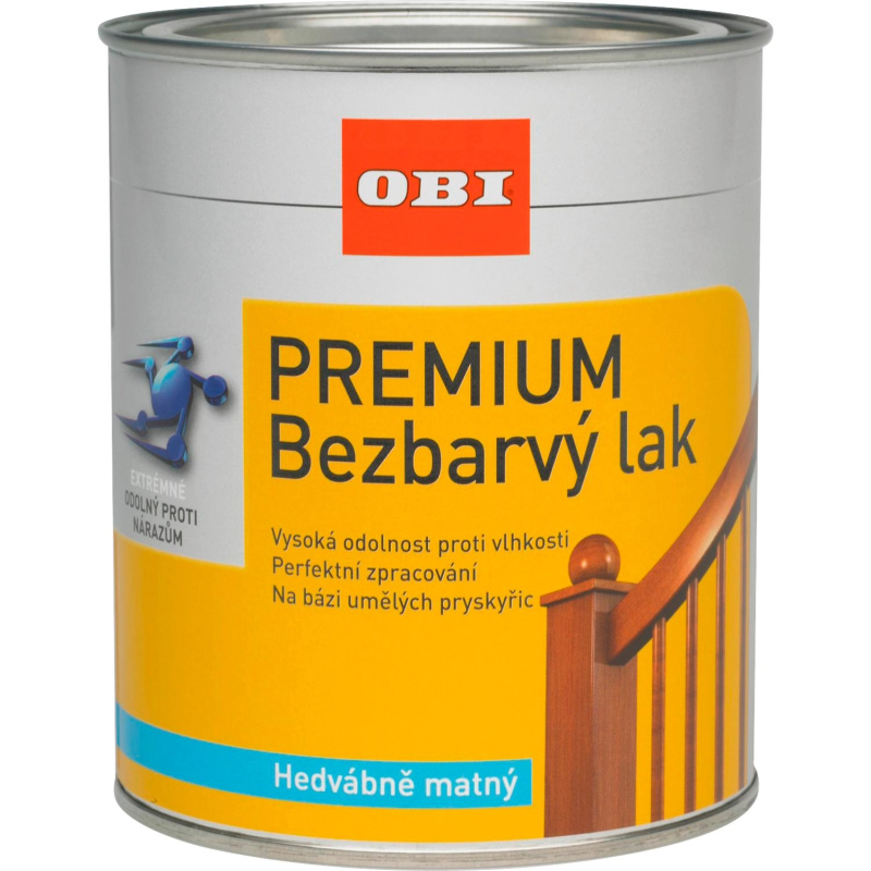 OBI Premium Bezbarvý lak hedvábně matný 375 ml