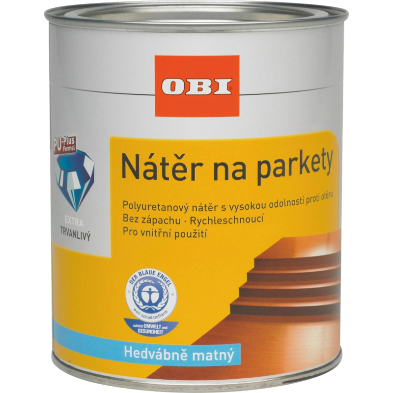 OBI Nátěr na parkety hedvábně matný transparentní  375 ml