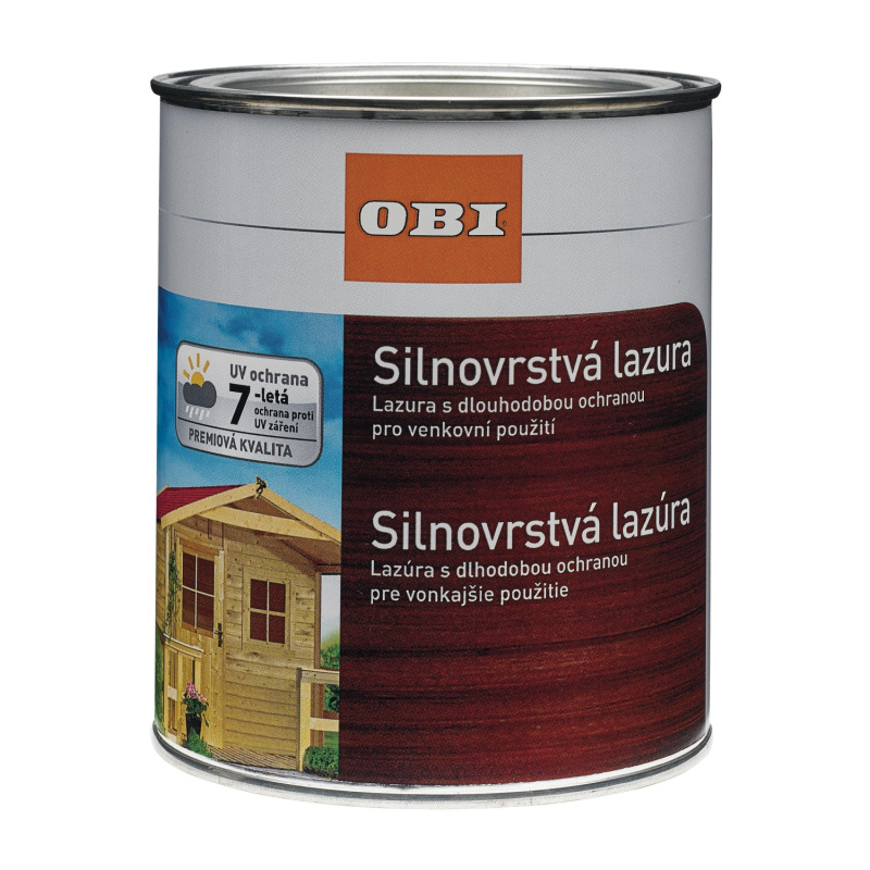 OBI Silnovrstvá lazura pro venkovní použití eben 375 ml