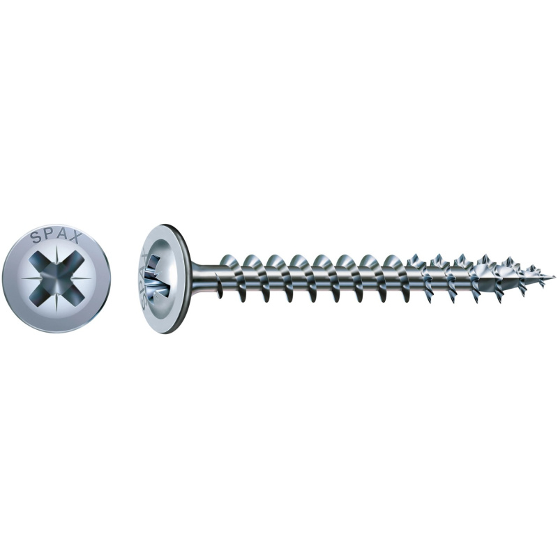 Spax Uni vrut tal.hlava PZ/Z2 pln.závit Wirox 3 x 20 mm 100 ks