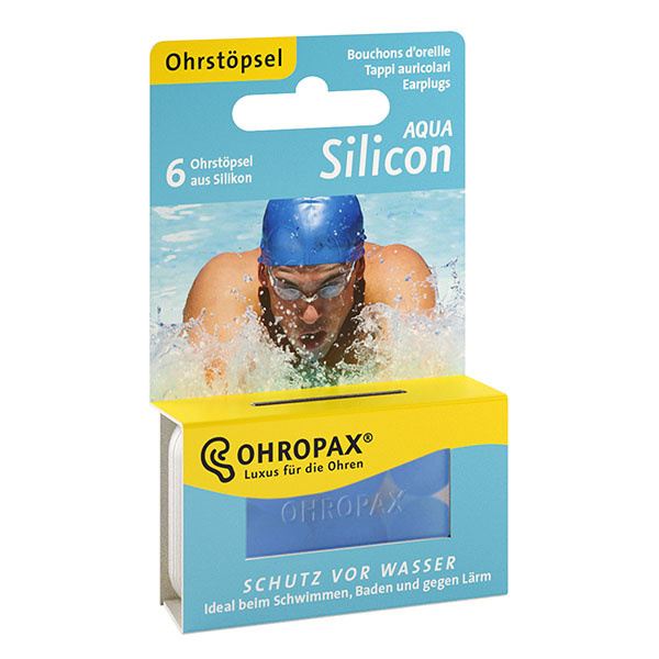 Ohropax AQUA silicon zátky do uší 6ks