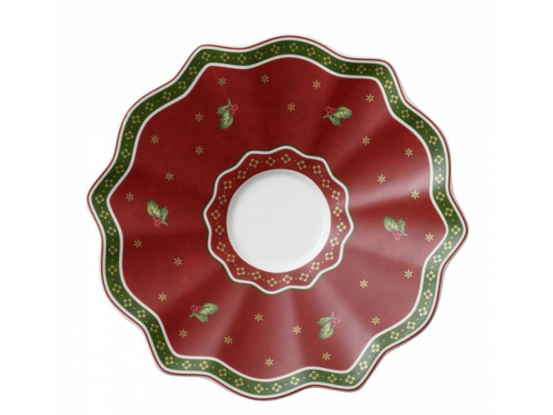 Villeroy & Boch Toy´s Delight kávový / čajový podšálek, červený, 17 cm 14-8585-1311