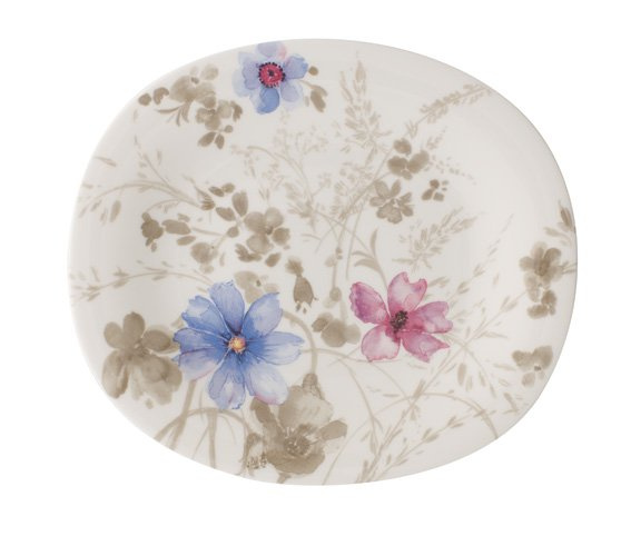 Villeroy & Boch Mariefleur Gris oválný dezertní talíř, 23 x 19 cm 10-4104-2648